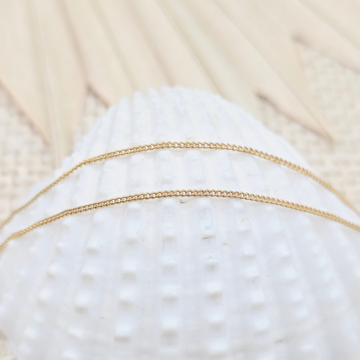 Collier Gold 333 8kt Granat Chabochon Länge 41cm