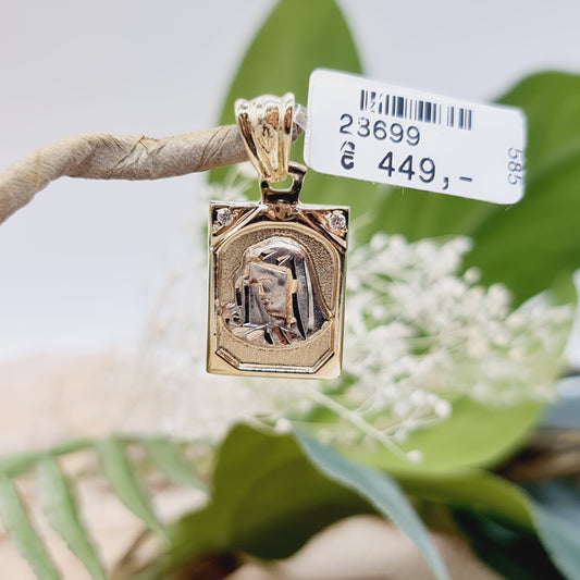 Anhänger Gold Maria BC 585 14kt Zirkonia 29*14mm