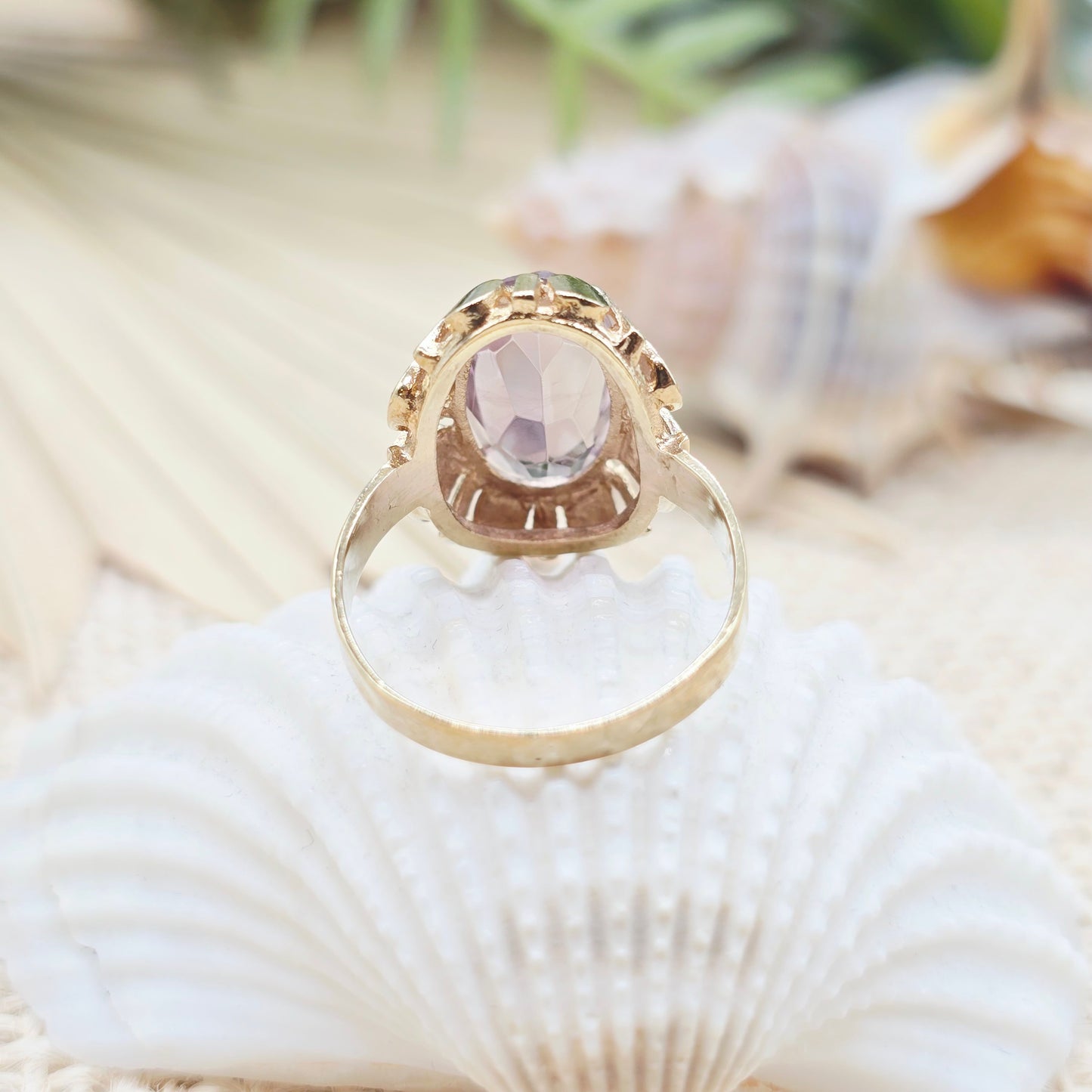 Ring Gold 333 8kt Amethyst Gr: 54
