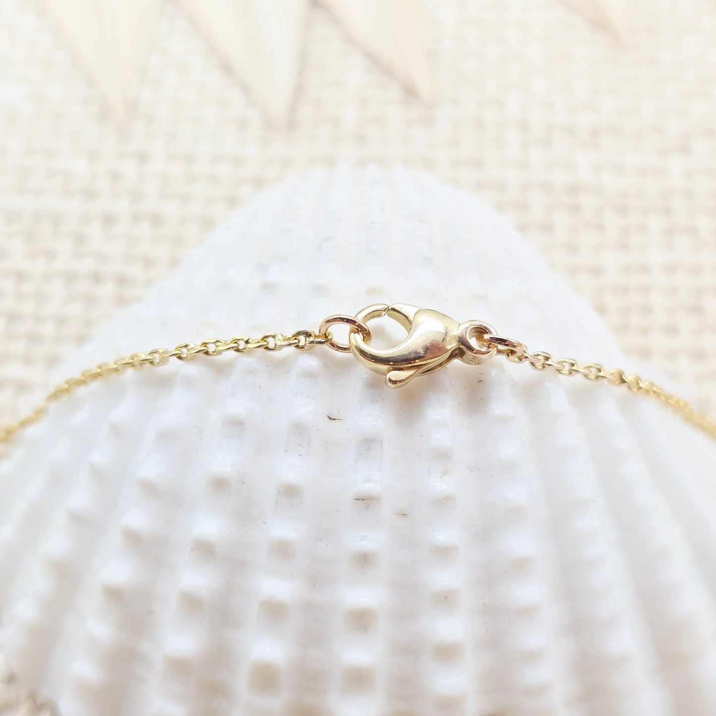 Collier Gold 750 18kt 1 Smaragd und 2 Brillanten 43cm