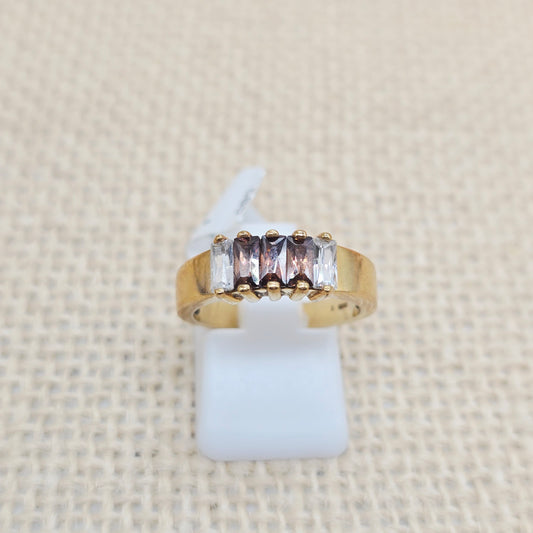Ring Rauchquarz 585 14 KT Gold Gr. 54