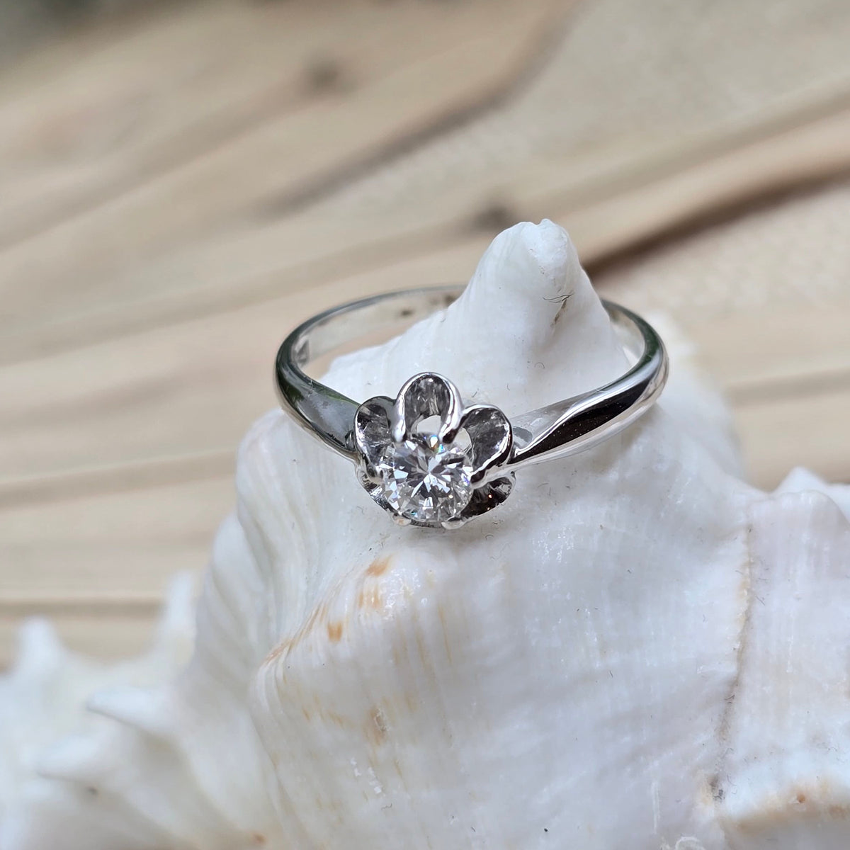 Ring Brillant 585 14 KT Weißgold