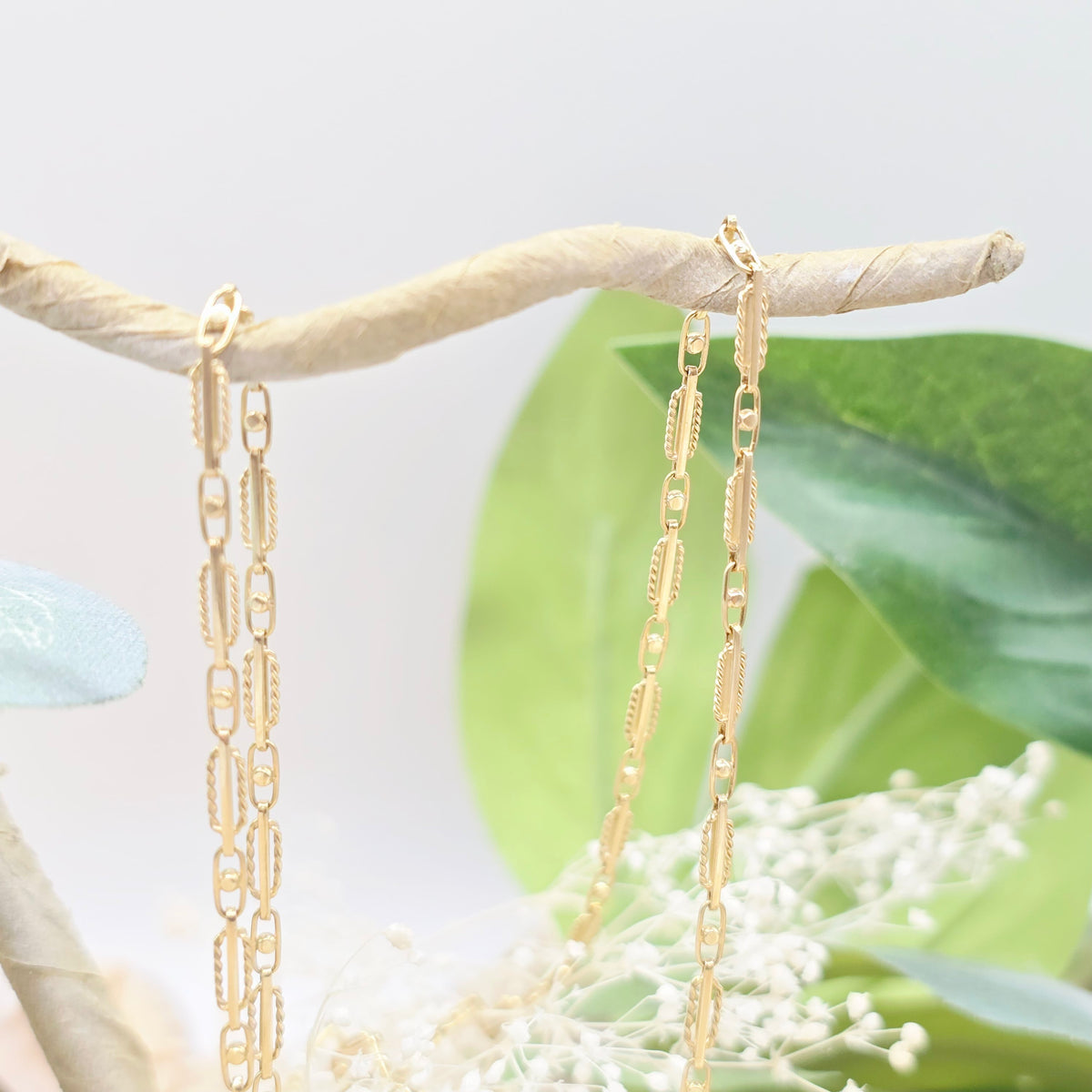 Gold Kette 585 14kt 51cm Fancy Muster