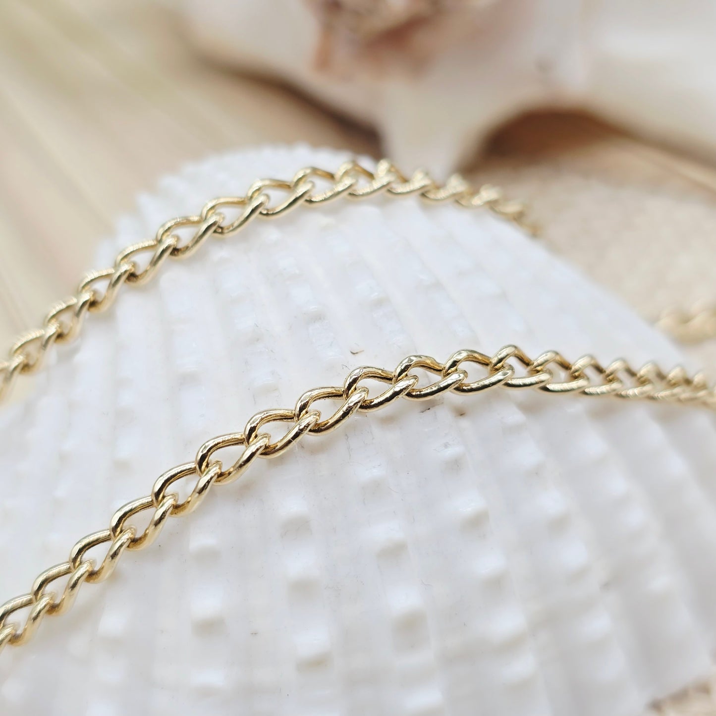 Collier Gold Panzer 585 14kt Weiße und Grüne Zirkonia Länge 45cm