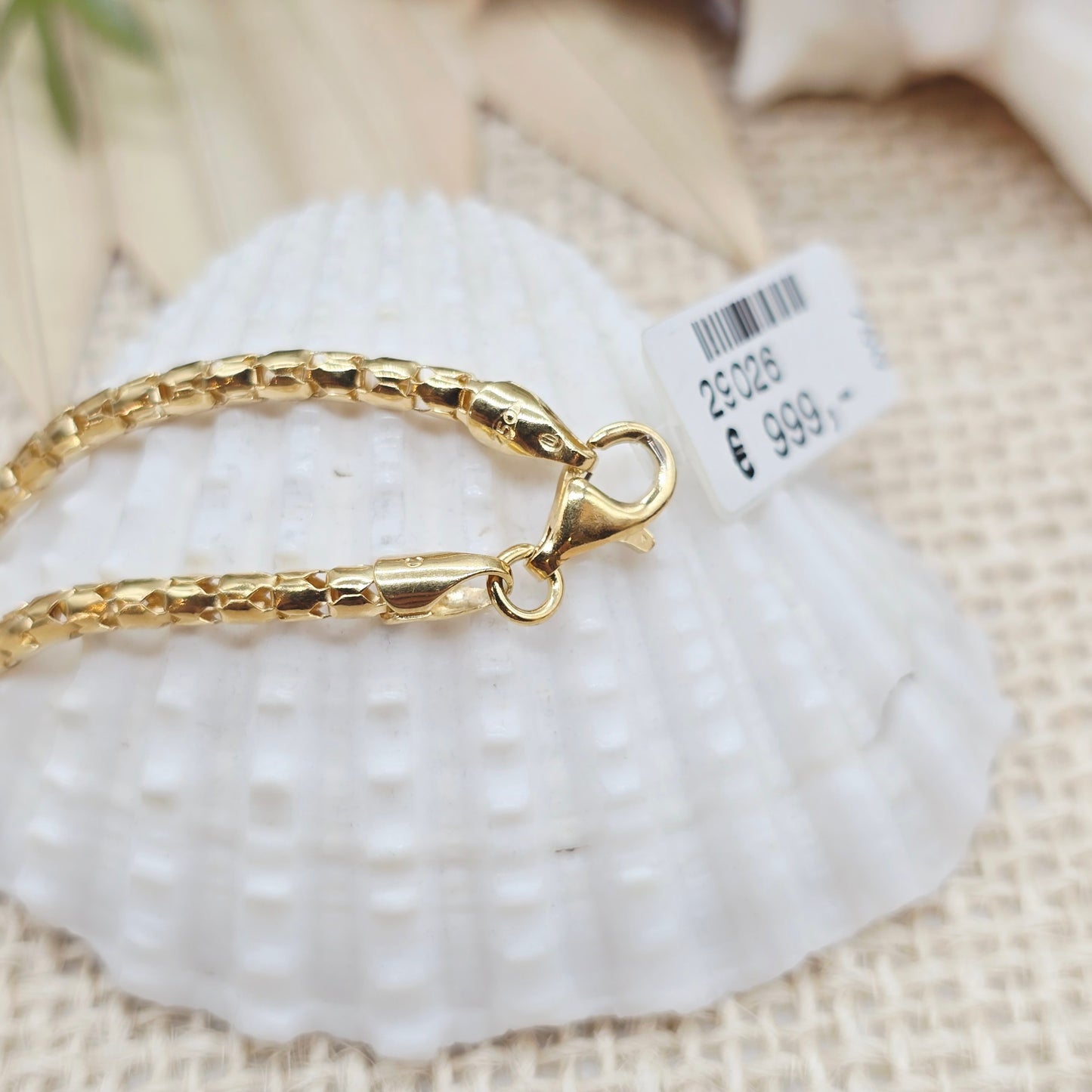 Collier Gold Schlange 45cm 750 18 KT Gold