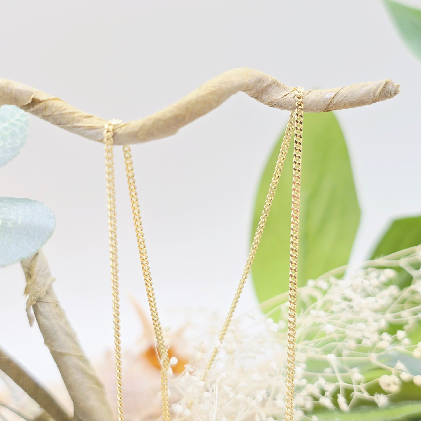 Kette Gold Panzerkette 333 8kt 45cm