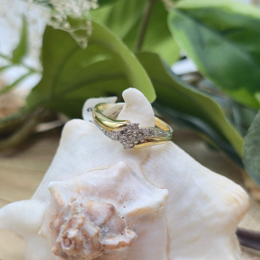 Ring Gold 585 14 KT Brillanten Gr: 60