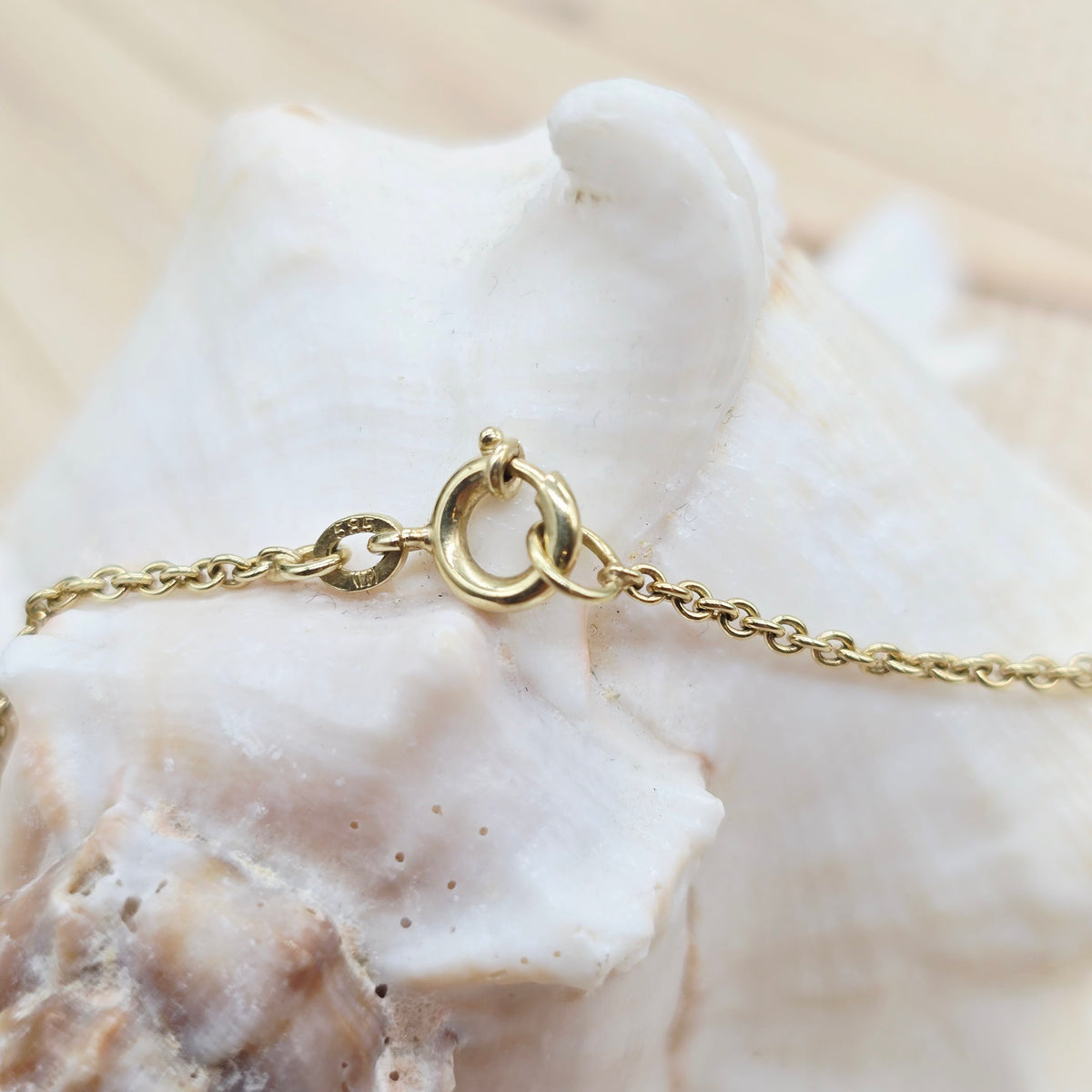 Gold Collier 585 14kt Bernsteinkugeln 58cm/16mm 10,25g