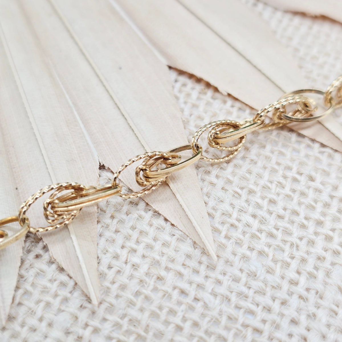 Armband 585 14kt Gold Oval 20cm 7mm 8,62g