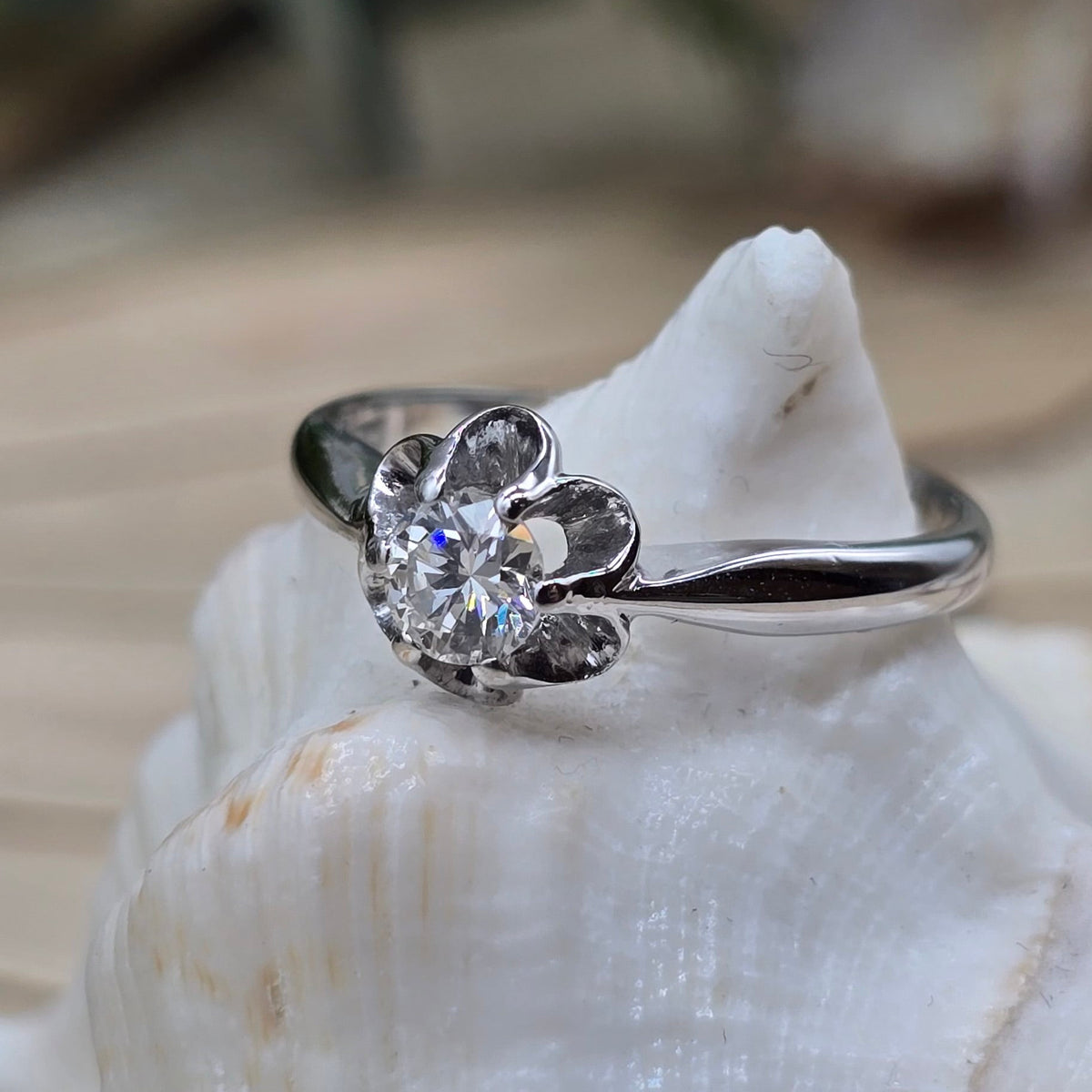 Ring Brillant 585 14 KT Weißgold