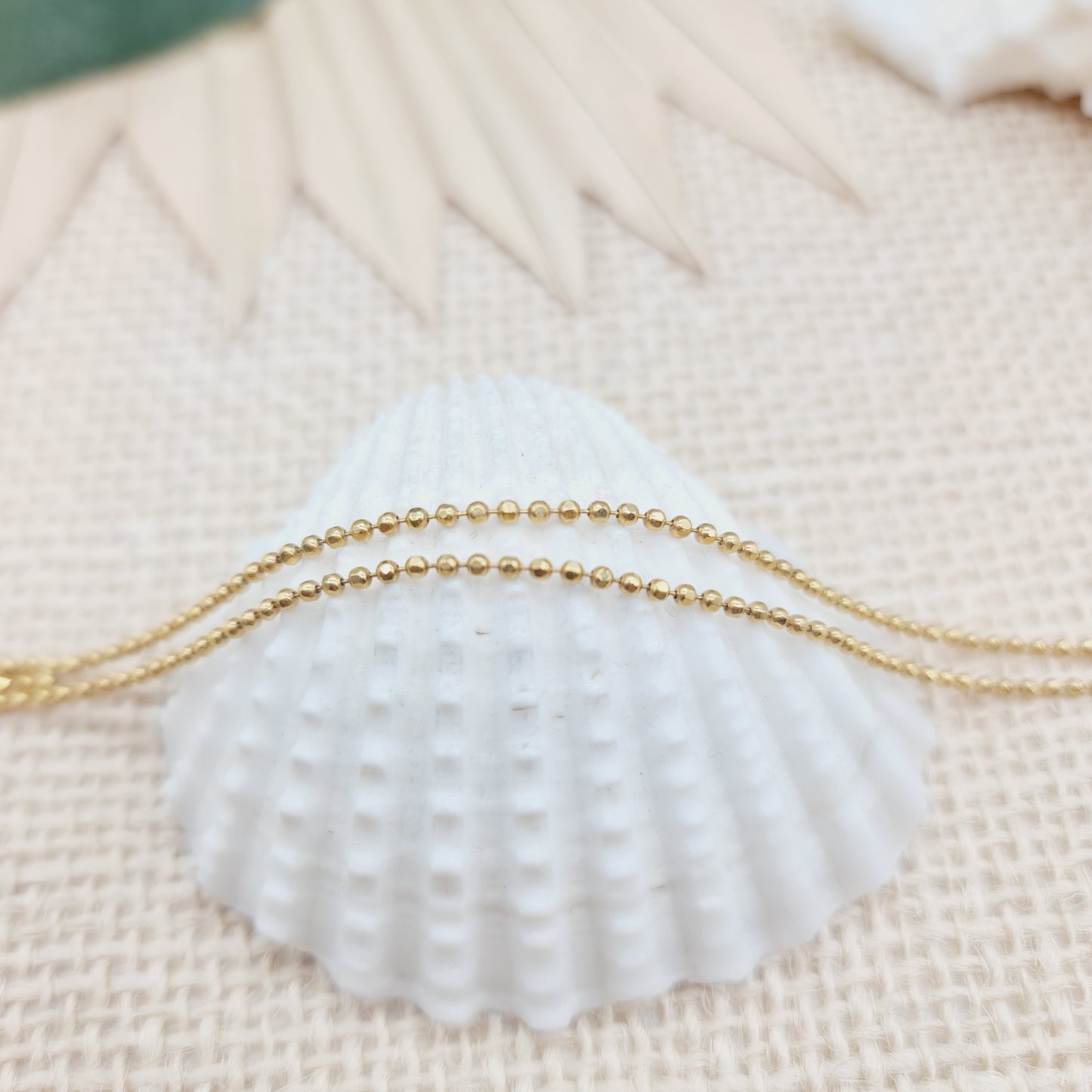Collier Gold 750 18kt Kügelchen 44cm