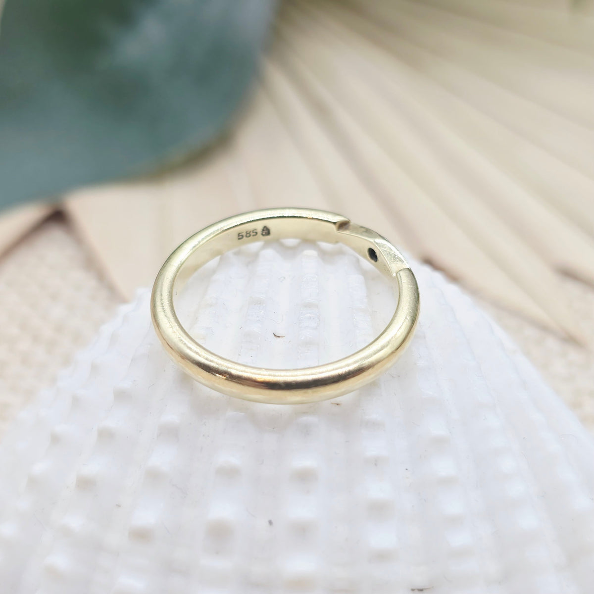 Ring 585 14 KT 1 Brillant Gr: 53
