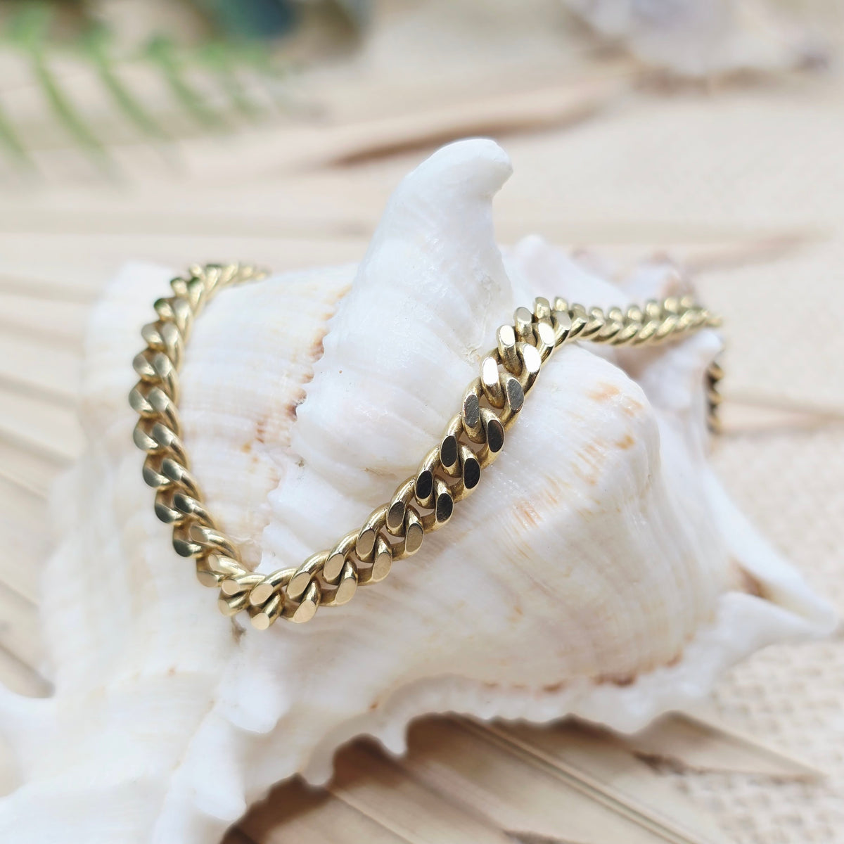Armband Gold 585 14kt Panzer 21cm 11,9g