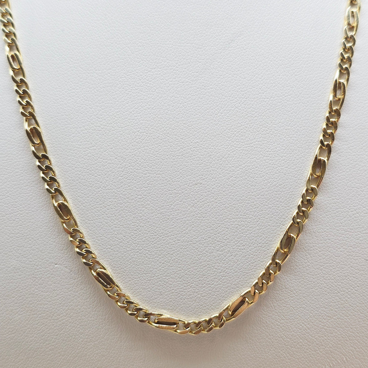 Gold Kette 585 14kt Figaro 3,8mm 45cm 15,54g