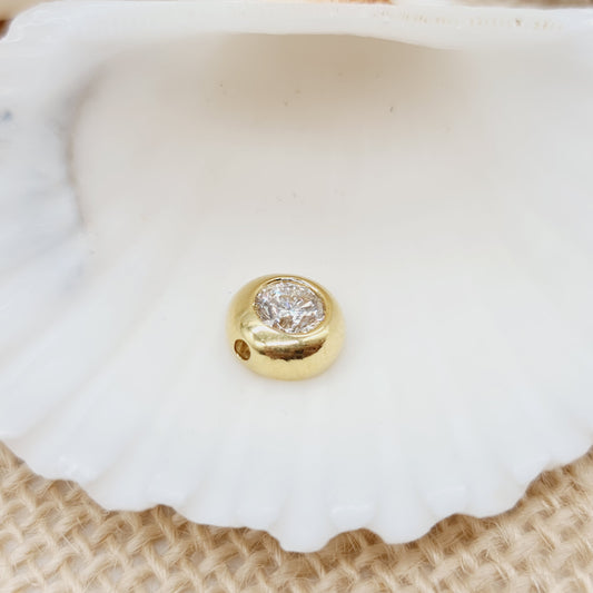 Anhänger Gold Solitär 0,86ct 1 Brillant G SI 750 18kt
