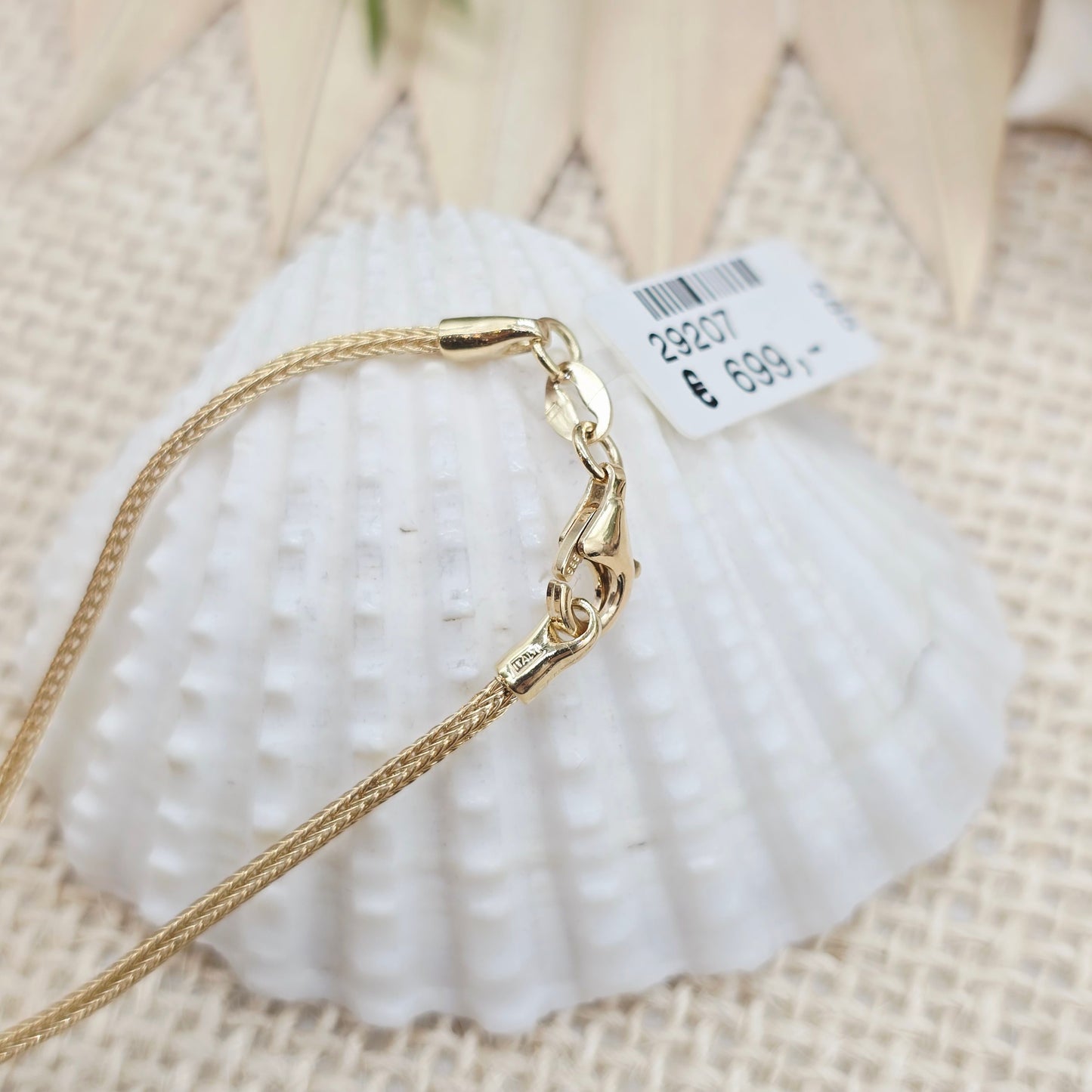 Collier Kugeln und Knoten 46cm 585 14 KT Gold