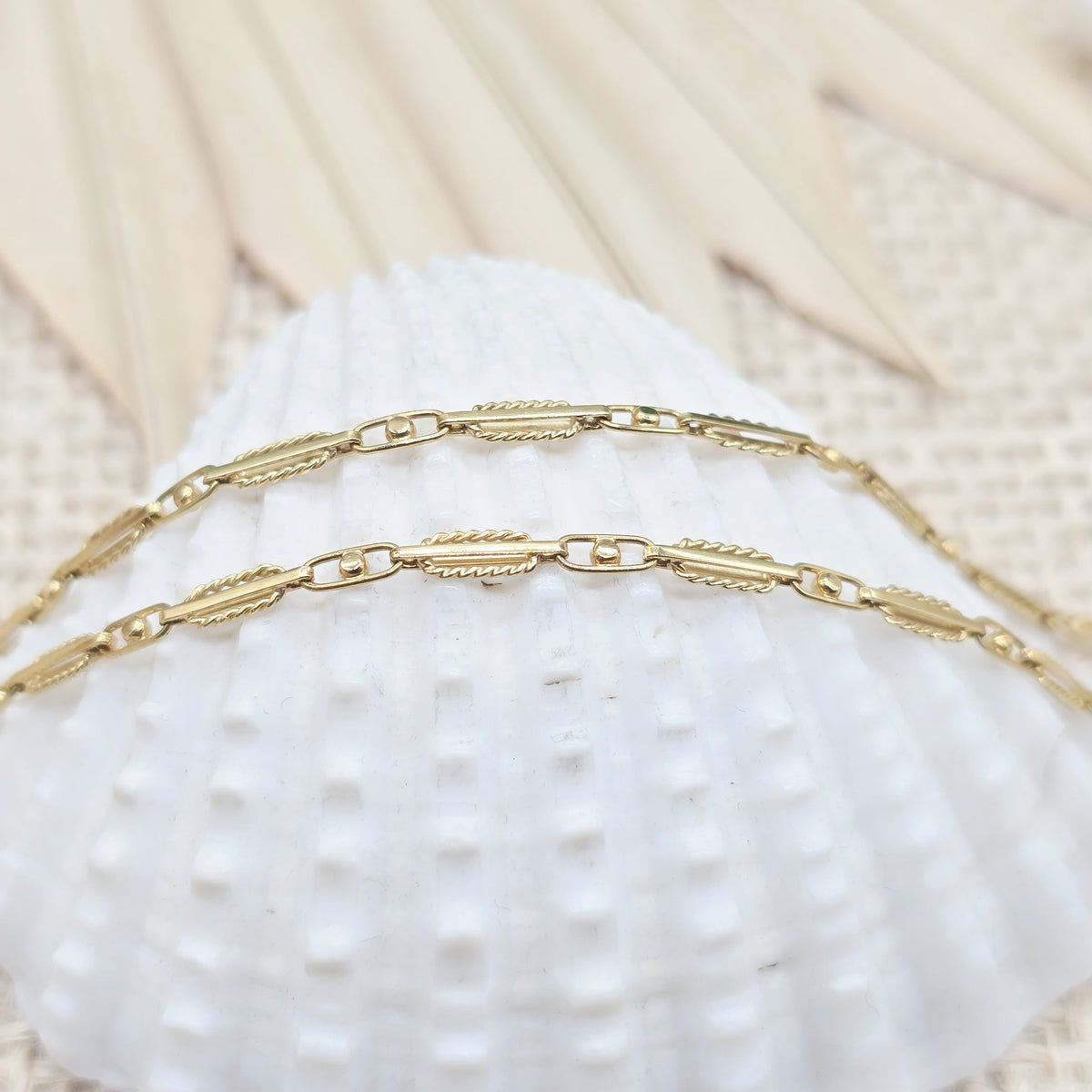 Gold Kette 585 14kt 51cm Fancy Muster