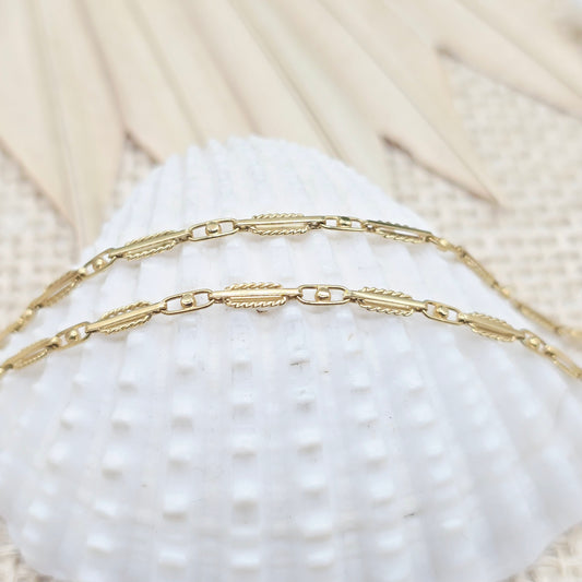Gold Kette 585 14kt 51cm Fancy Muster