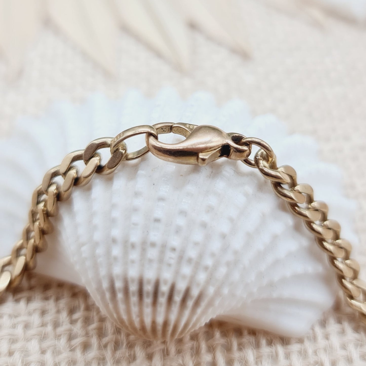 Armband Gold 333 8kt Panzer 19,5cm