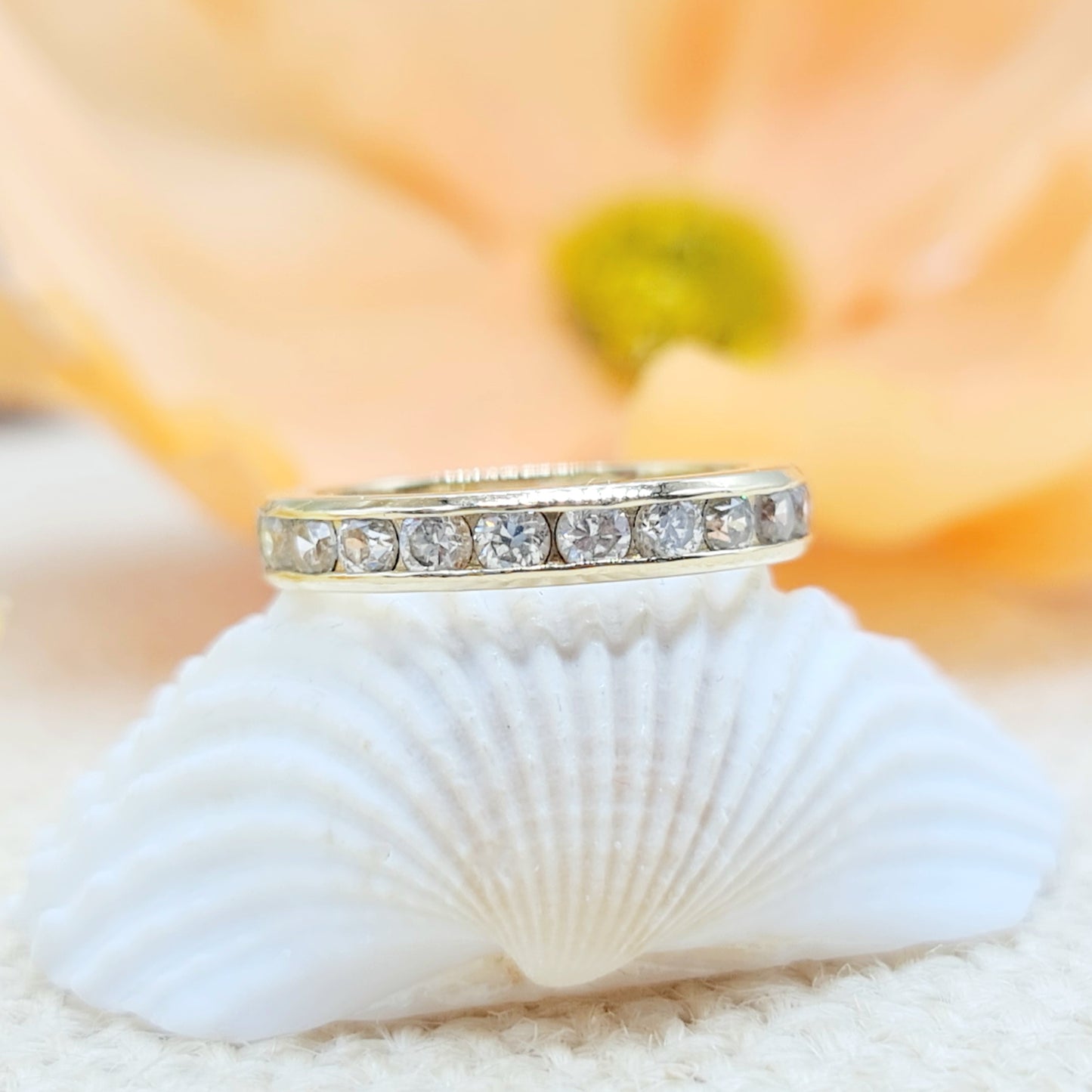 Ring Memory Zirkonia 750 18 KT Gelbgold